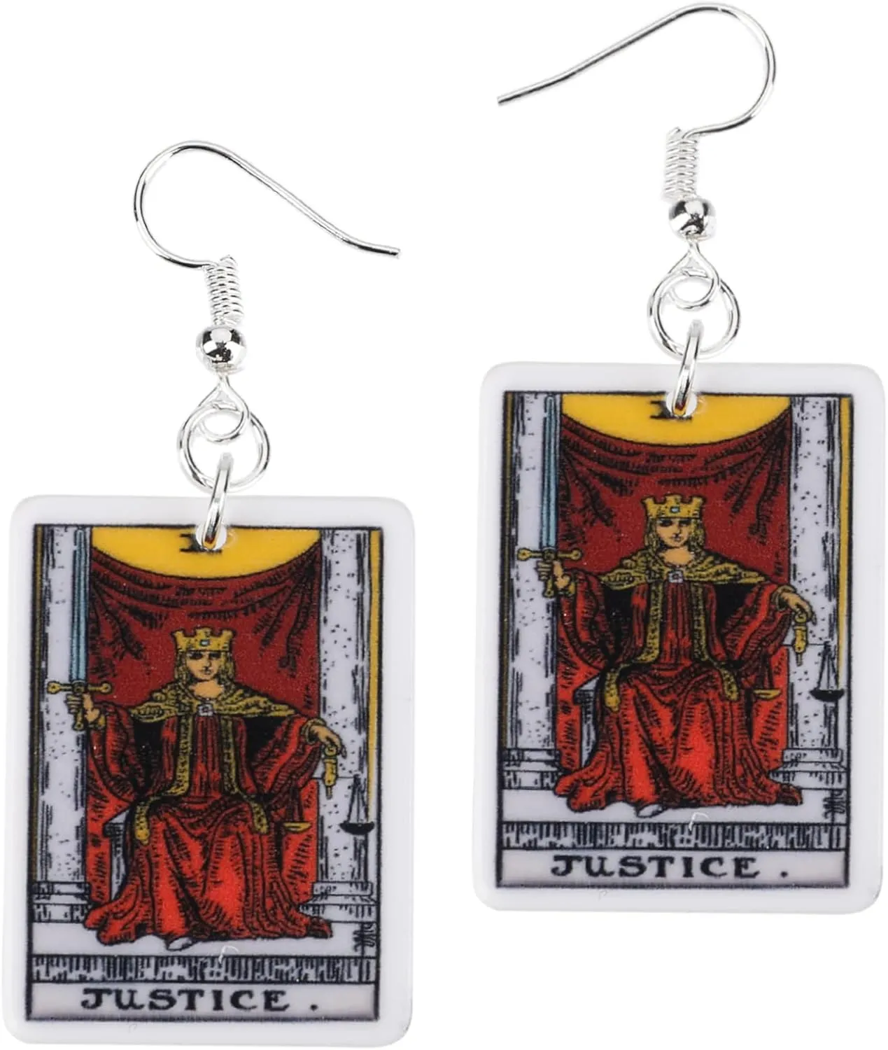 Libra Earrings for Women - Justice Jewelry - Tarot Accessories (Libra - Justice)