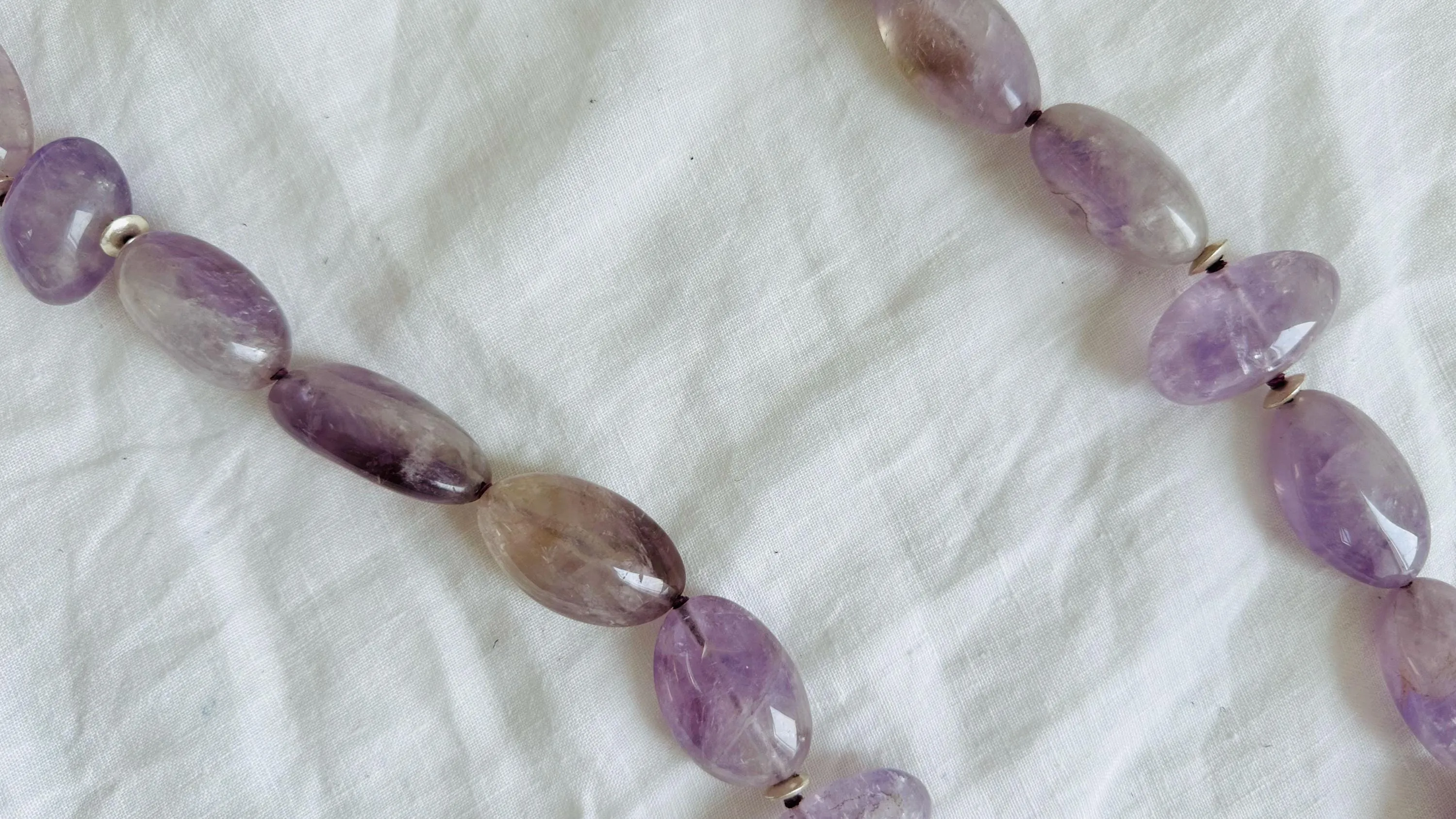 Long Amethyst Necklace. 2568