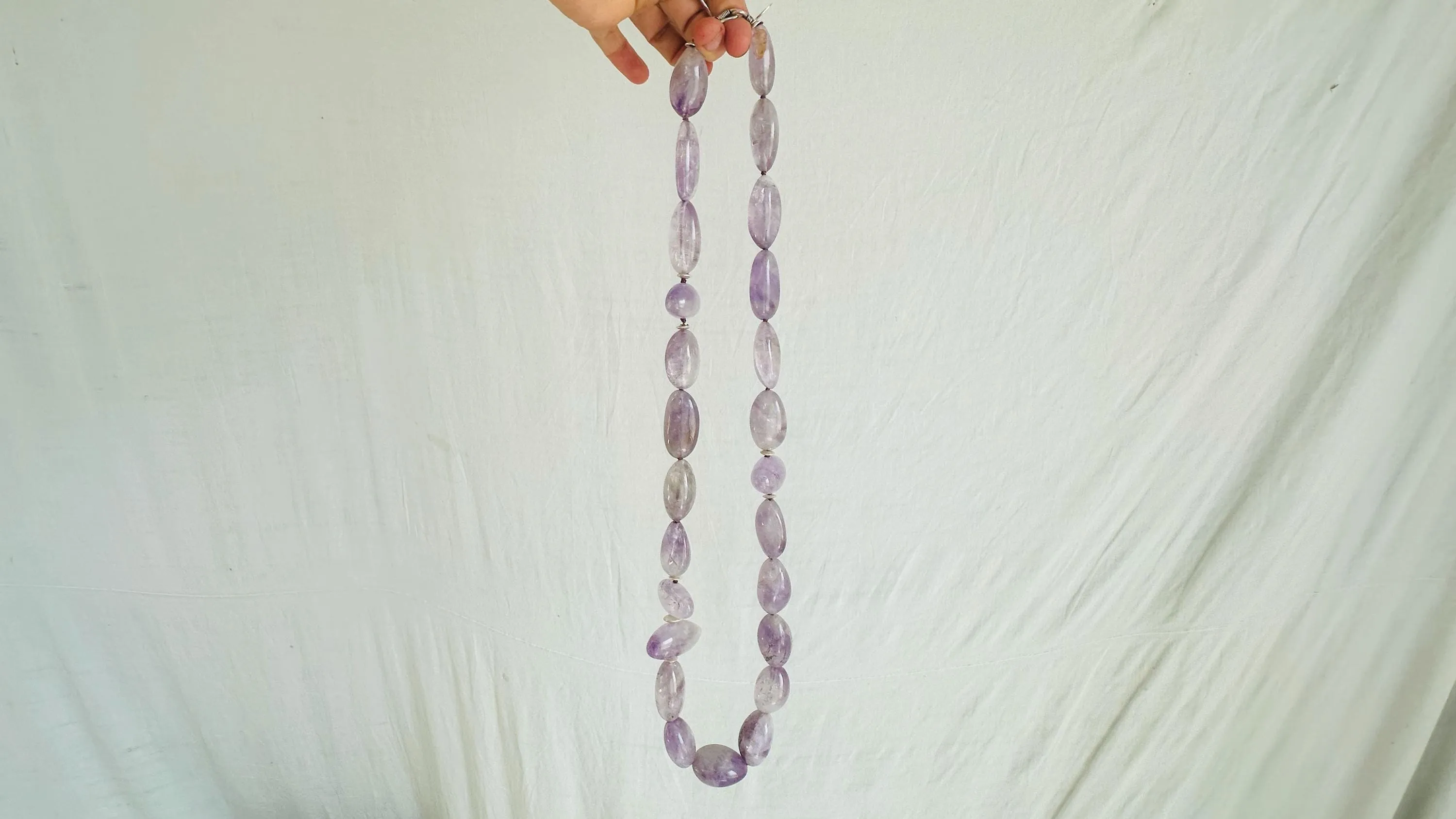 Long Amethyst Necklace. 2568