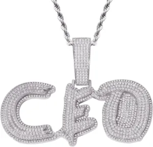 Lulu Mel Iced Out Custom Name Necklace Personalized with Tennis Chain for Men Women, Hip Hop 18k Gold Plated Name Letter Pendant Diamond Chain, Handmade Customized Nameplate Jewelry Gifts