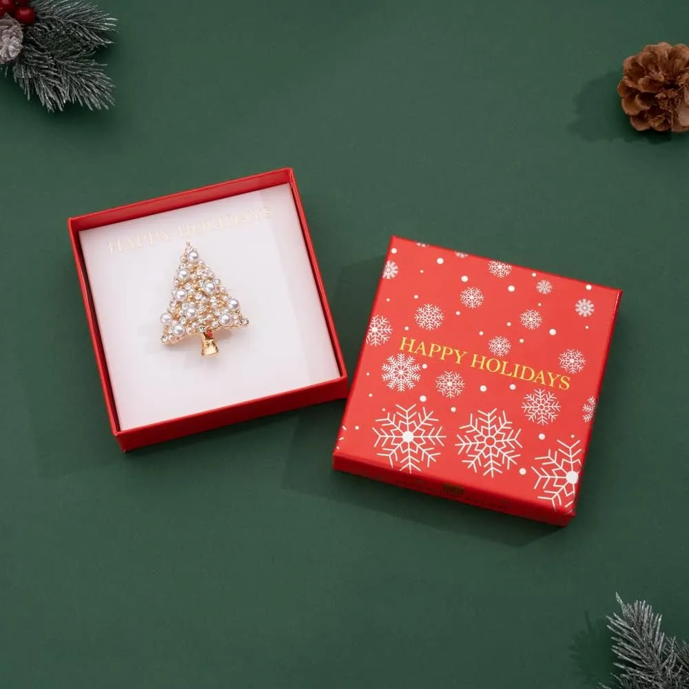 MADISON TYLER Christmas Dachshund Pin Brooch for Backpacks | Cute Gold Pave Rhinestone Dachshund Dog Pin | Pins Aesthetic Holiday Gifts for Friends and Kids.