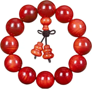 Mala Beads Meditation Buddhist Prayer Beads Necklace, Bracelet, Natural Beads for Bracelets 20mm,Prayer Beads Meditation Cuff Buddhism Handmade Unisex 12 Beads Jewelry, Accessories