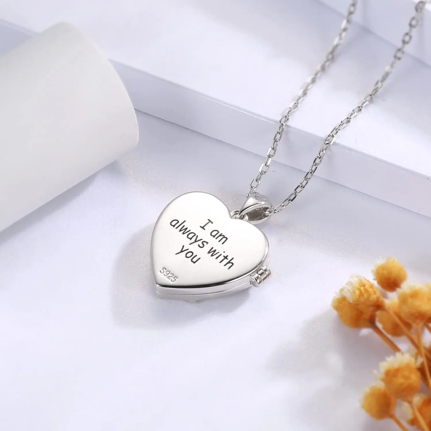 MANBU Sterling Silver Cardinal Jewelry for Women - Red Bird Stud Earrings Pendant Locket Necklace Bracelet Always In My Heart Memorial Jewelry Gift
