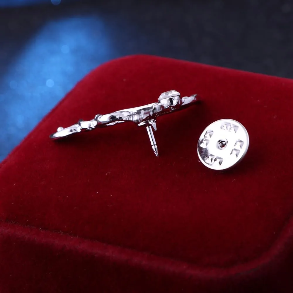 Medical Symbol Caduceus Stethoscope RN Nursing Badge Brooches Lapel Pin for Registered Nurse Doctor Rod of Asclepius Emergency Brooch Jewelry