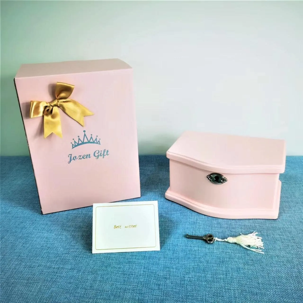 Medium Pink Ballerina Musical Jewelry Box with Mirror and Lock for Girls,Pink Kid's Jewelry Storage Music Chest,Gifts for Christmas,New Year and All Hoidays