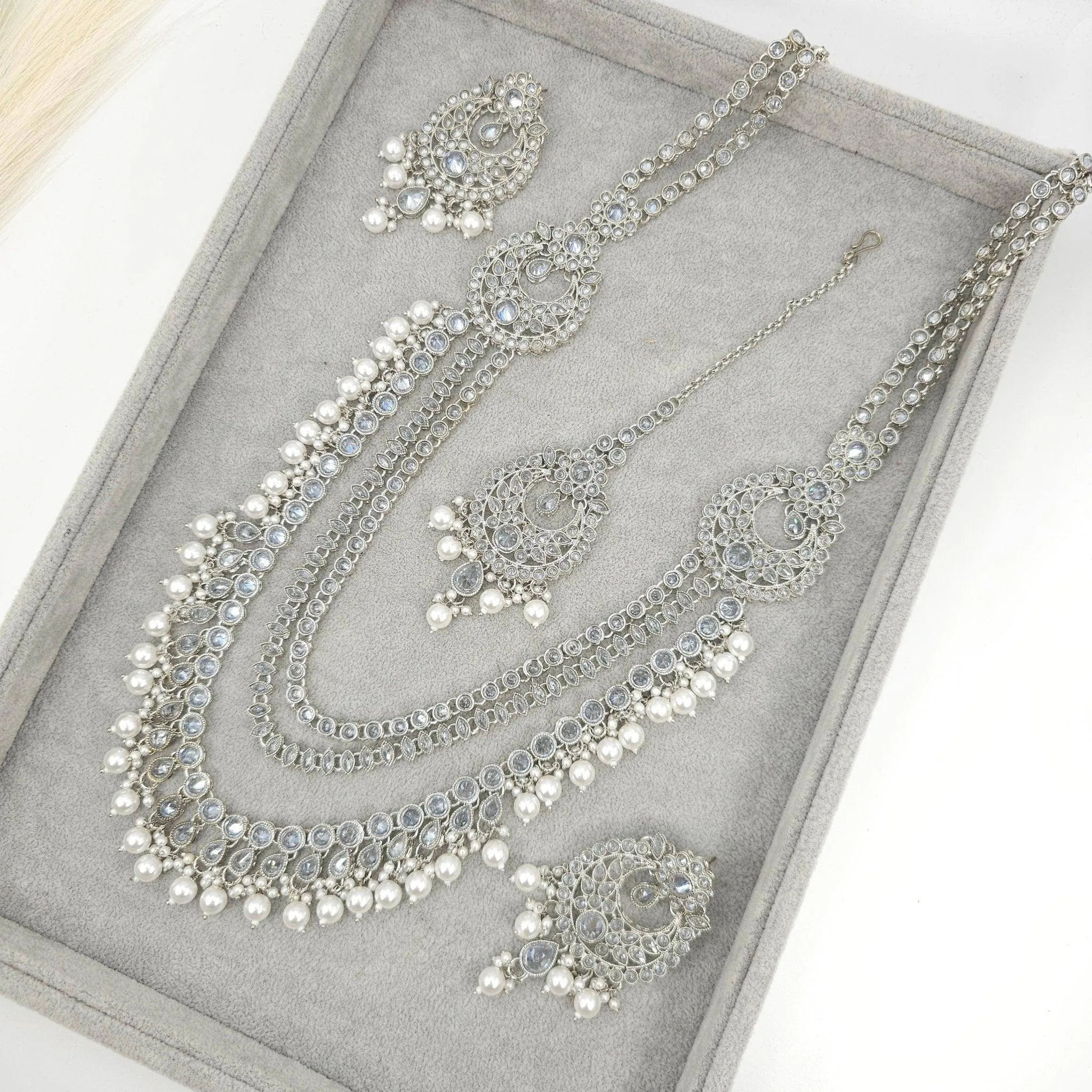 Meerab Polki Rani Haar Set