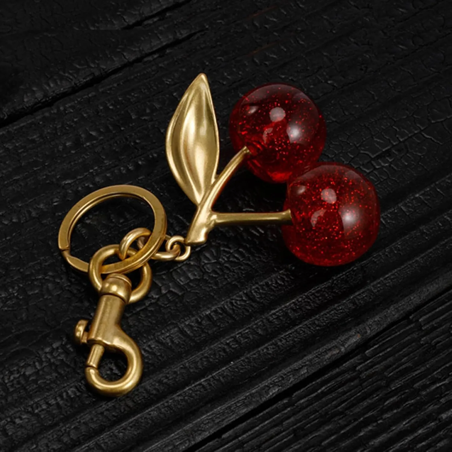 MPK Cherry Bag Charm Purse Charms Keychain- Car Cherry Accessories keychian Christmas Valentine Bag Gifts For Women
