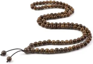 Multilayer 108 Wood Beads Bracelet 8mm Tibetan Buddhist Mala Buddha Rosary Prayer Beaded Bracelets For Women Men