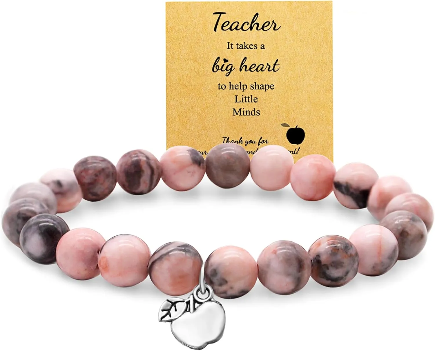 Natural Stone Graduation Bracelet- 2025 Graduation Gifts for Her Appreciation Bracelet Gifts
