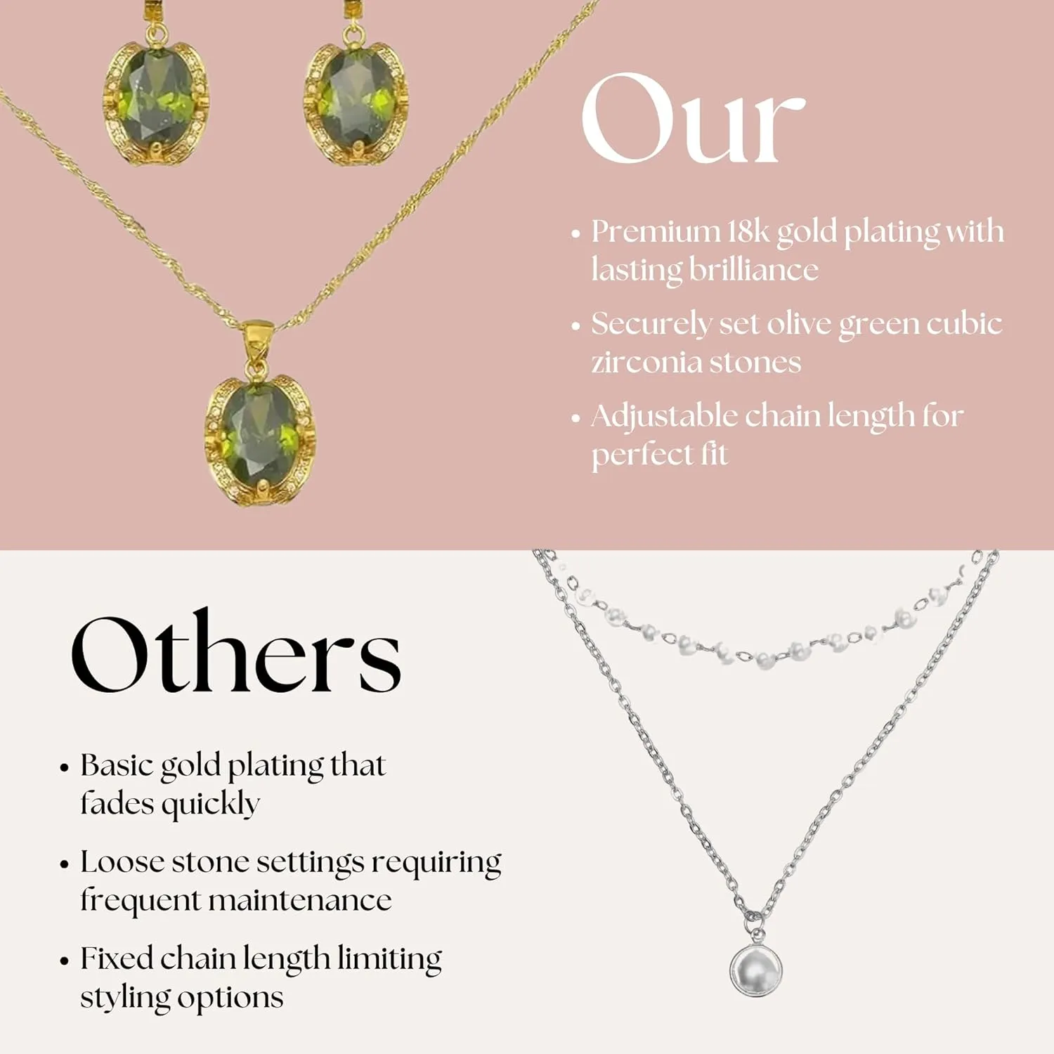 Necklace & Earrings Set for Women