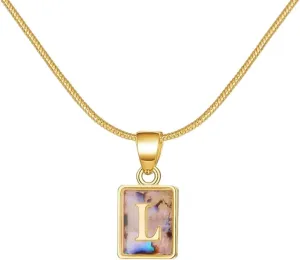 New 2026 Unisex For Simple Luminous A-Z 26 Letter Necklace Women Glowing Night Initial Choker Glow In The Dark Alphabet Name Charm Decoration Jewelry Luxury Accessories Trendy For Women And Men