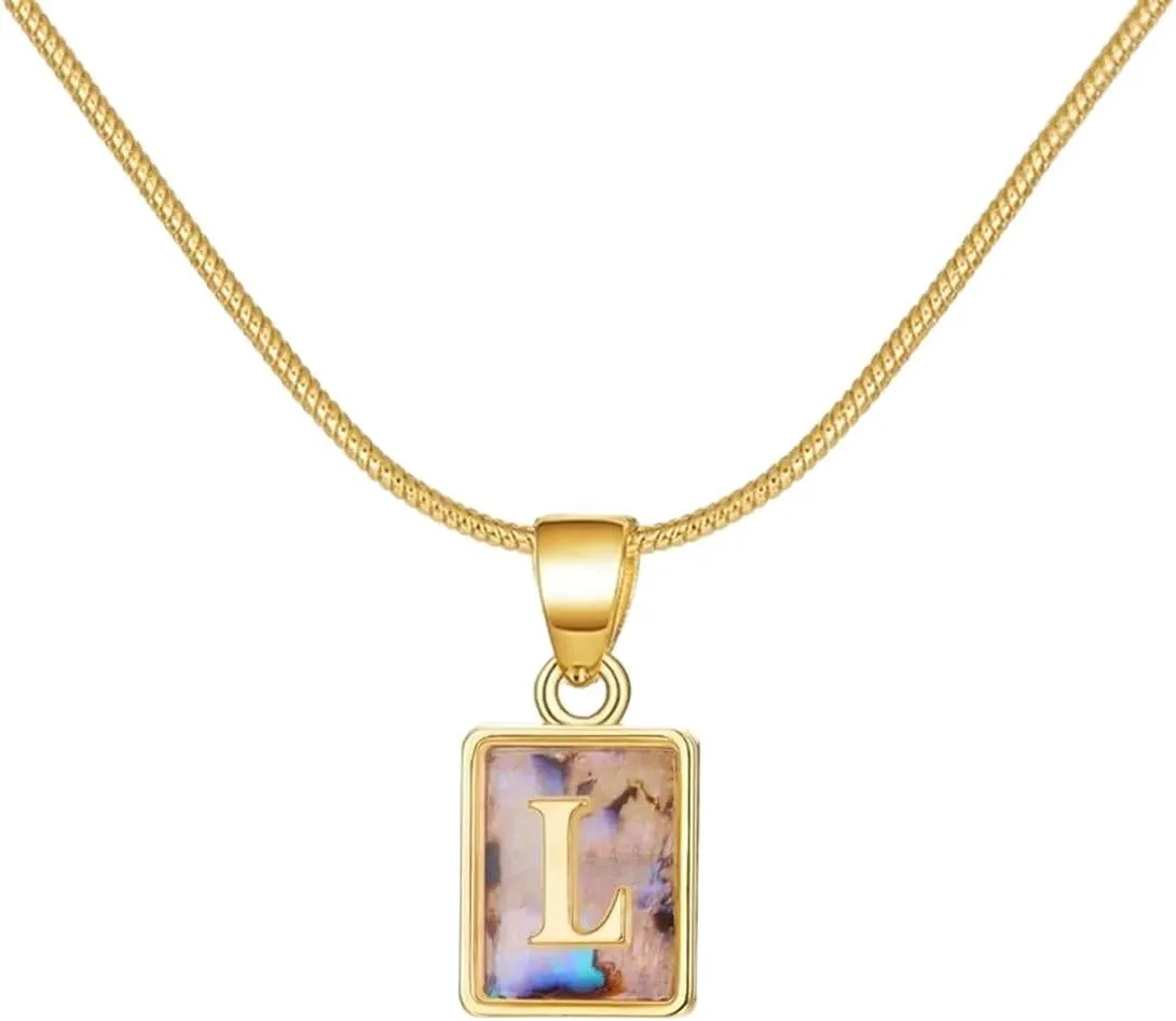 New 2026 Unisex For Simple Luminous A-Z 26 Letter Necklace Women Glowing Night Initial Choker Glow In The Dark Alphabet Name Charm Decoration Jewelry Luxury Accessories Trendy For Women And Men