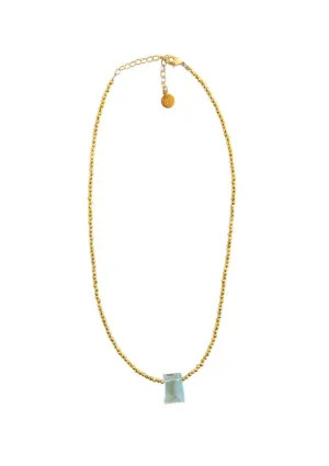 Ocean Stone Choker - Gold Pyrite