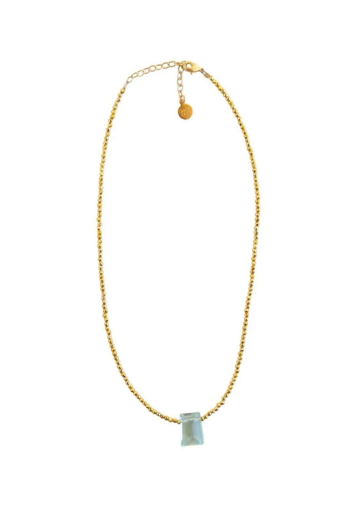 Ocean Stone Choker - Gold Pyrite