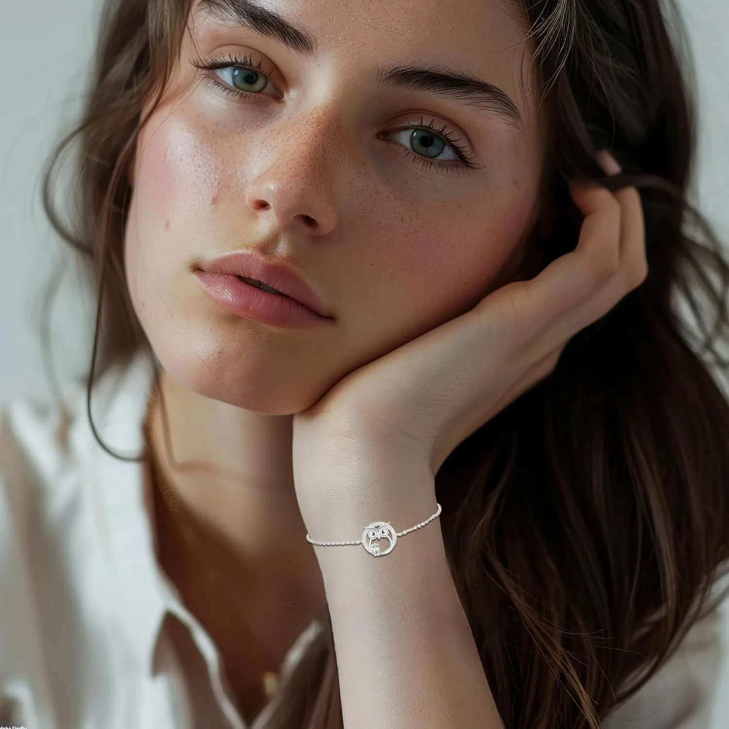 Opal Bracelet Anklet 925 Sterling Silver Adjustable Opal Turquoise Moonstone Bracelets for Women Opal Heart Bracelet Jewelry Gift for Birthday Christmas