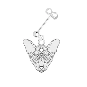 Oriental Cat Single Earring