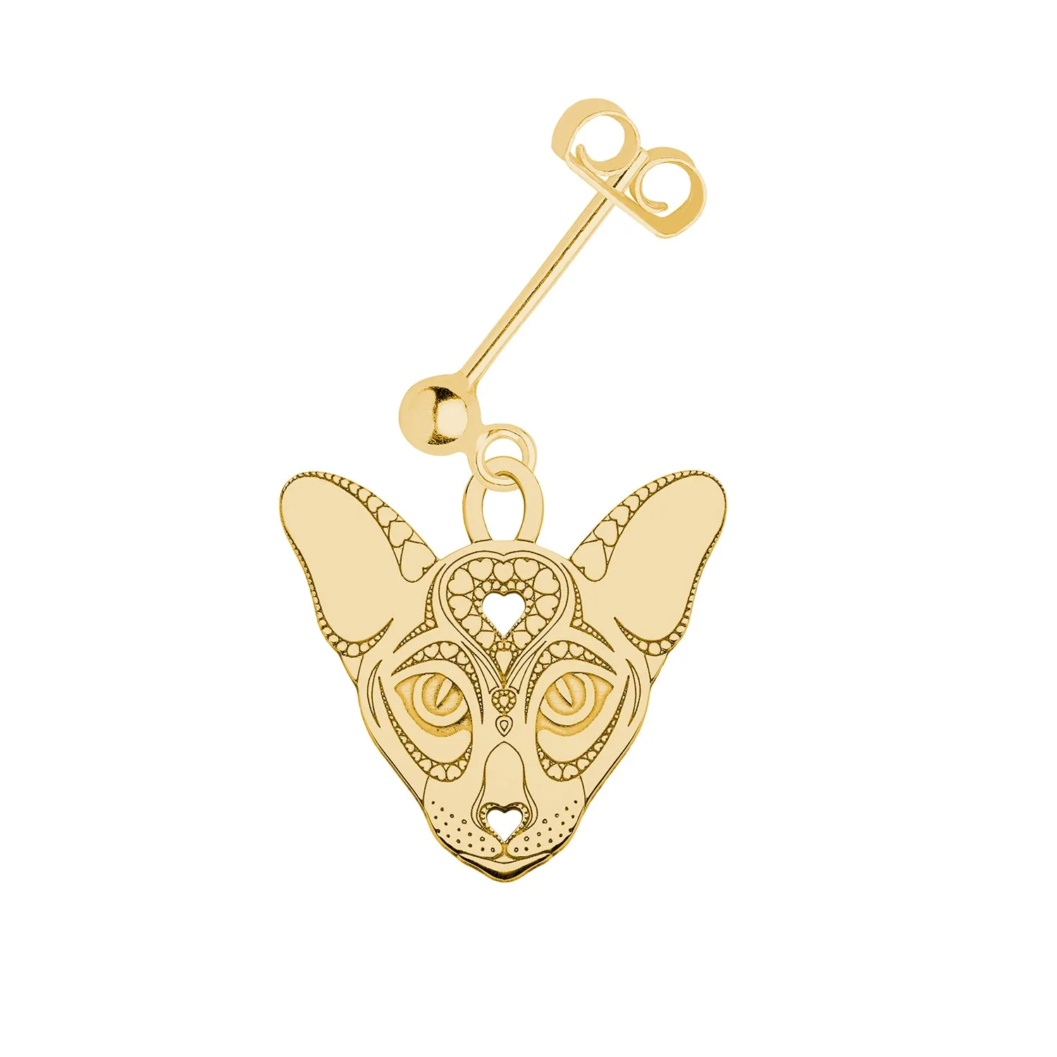 Oriental Cat Single Earring