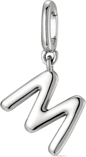 OVRUNS Initial Charm for Women,Letter Bracelet Necklace Charms Alphabet Pendant Charms With Clasp