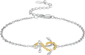 Palpitate Anchor Anklet Bracelets for Women Anchor Anklet Nautical 925 Sterling Silver Anchor Jewelry Gifts for Women Sailor Adjustable Chain