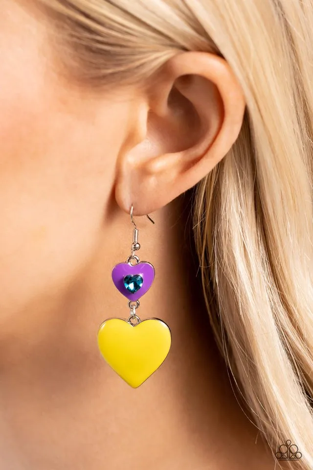 Paparazzi Earring ~ Flirting with Fashion - Purple