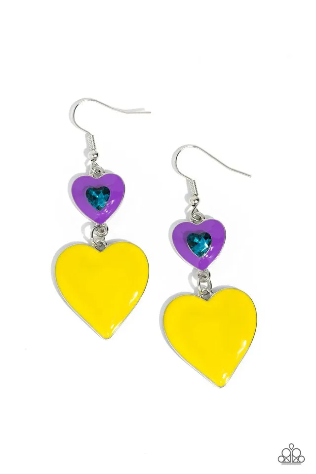 Paparazzi Earring ~ Flirting with Fashion - Purple