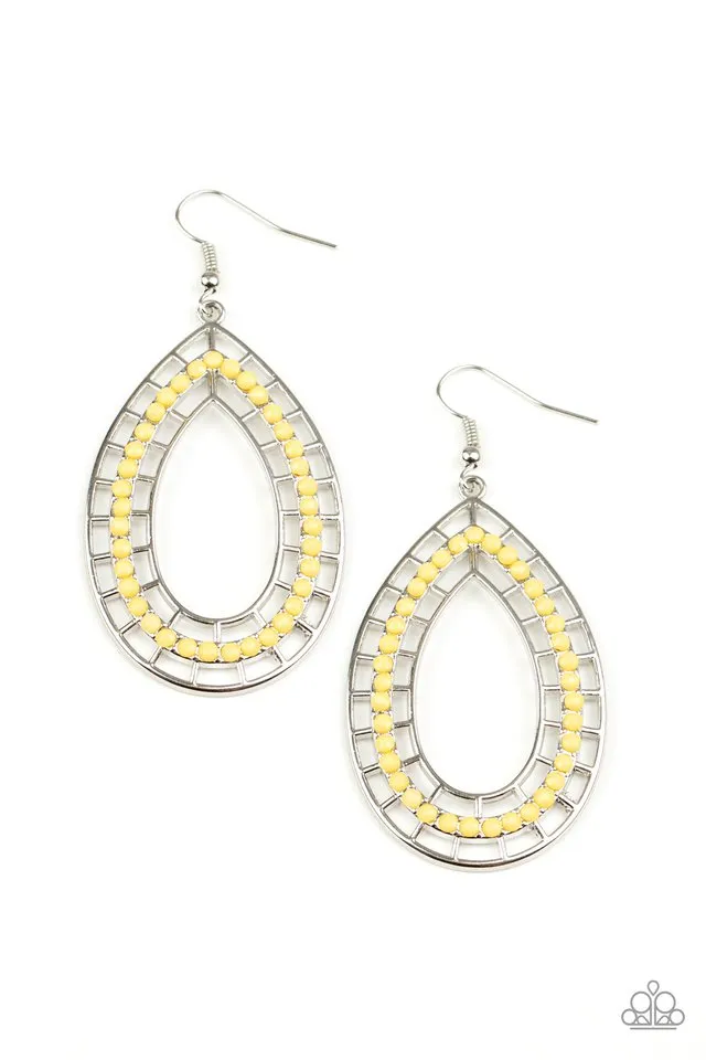 Paparazzi Earring ~ Fruity Fiesta - Yellow