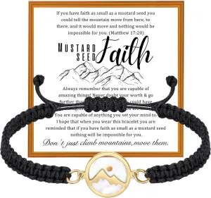 PARTNER Mustard Seed Jewelry Bracelets Baptism & Christian Gifts for Women of Faith