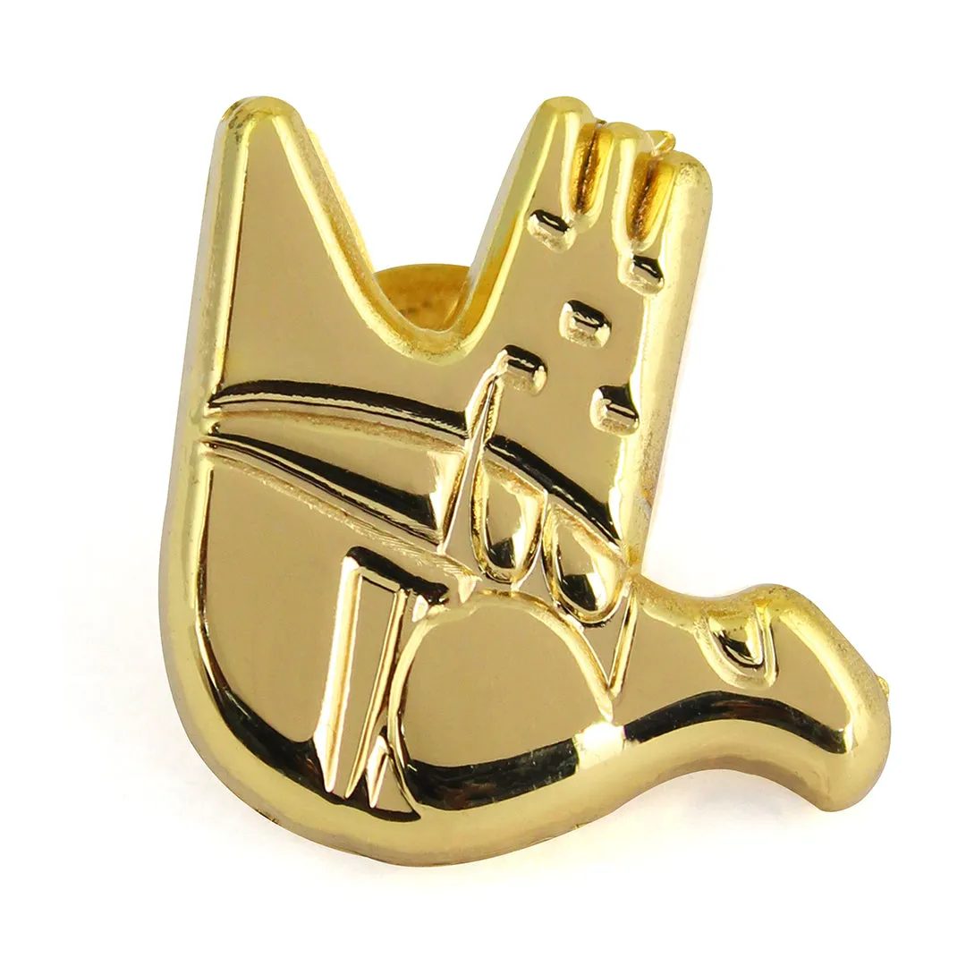 Peluche Heritage Signet Golden Lapel Pin For Men