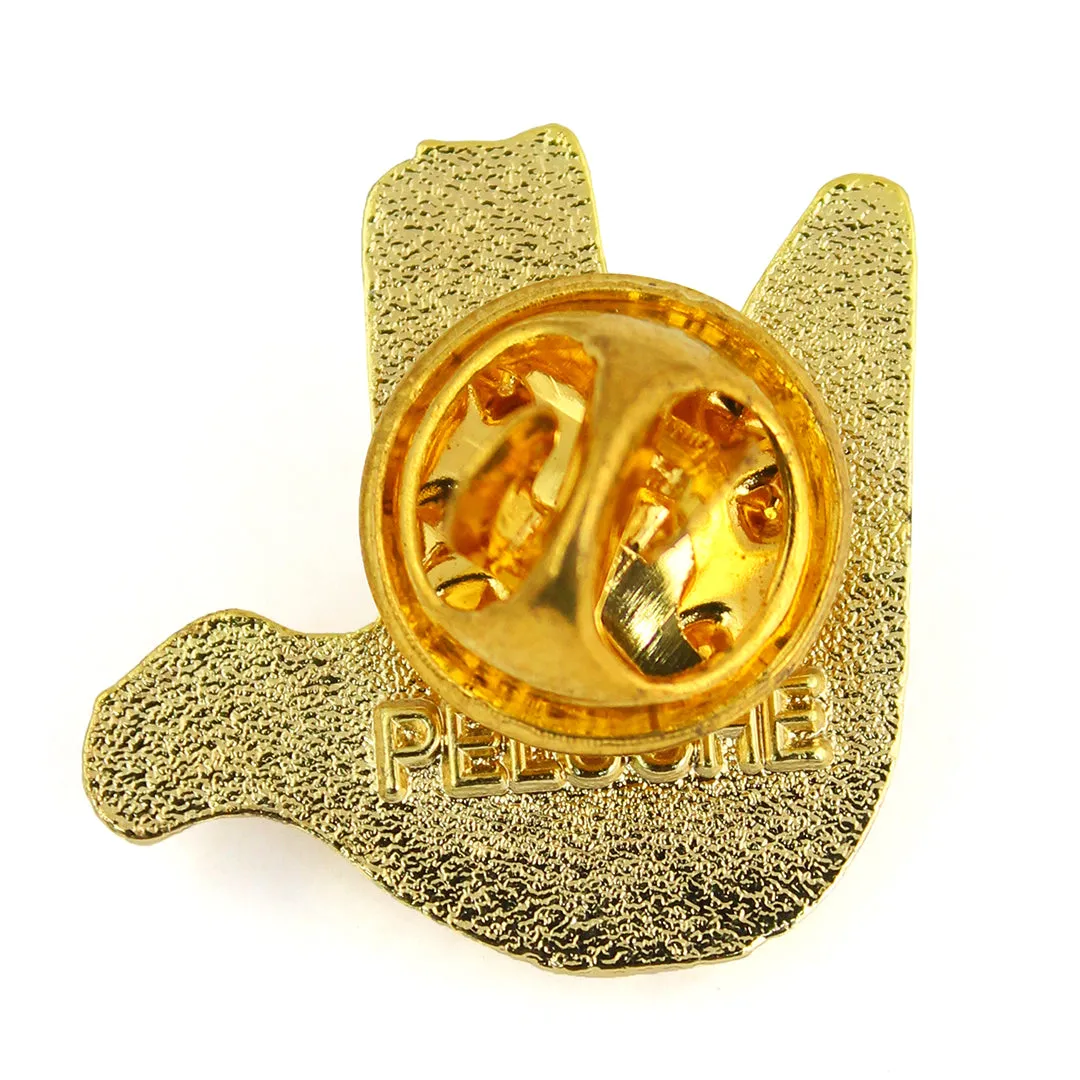 Peluche Heritage Signet Golden Lapel Pin For Men
