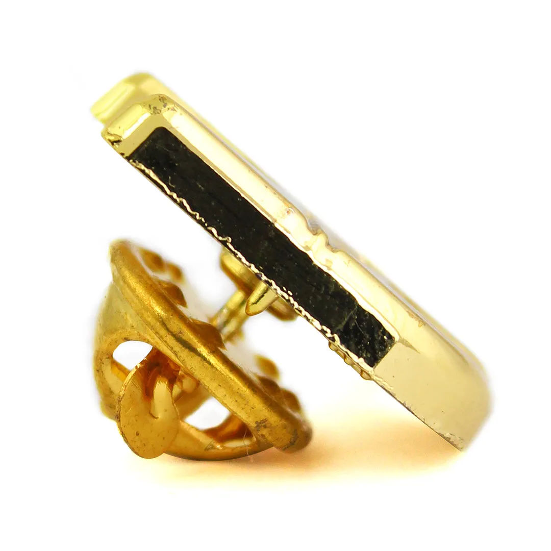 Peluche Heritage Signet Golden Lapel Pin For Men