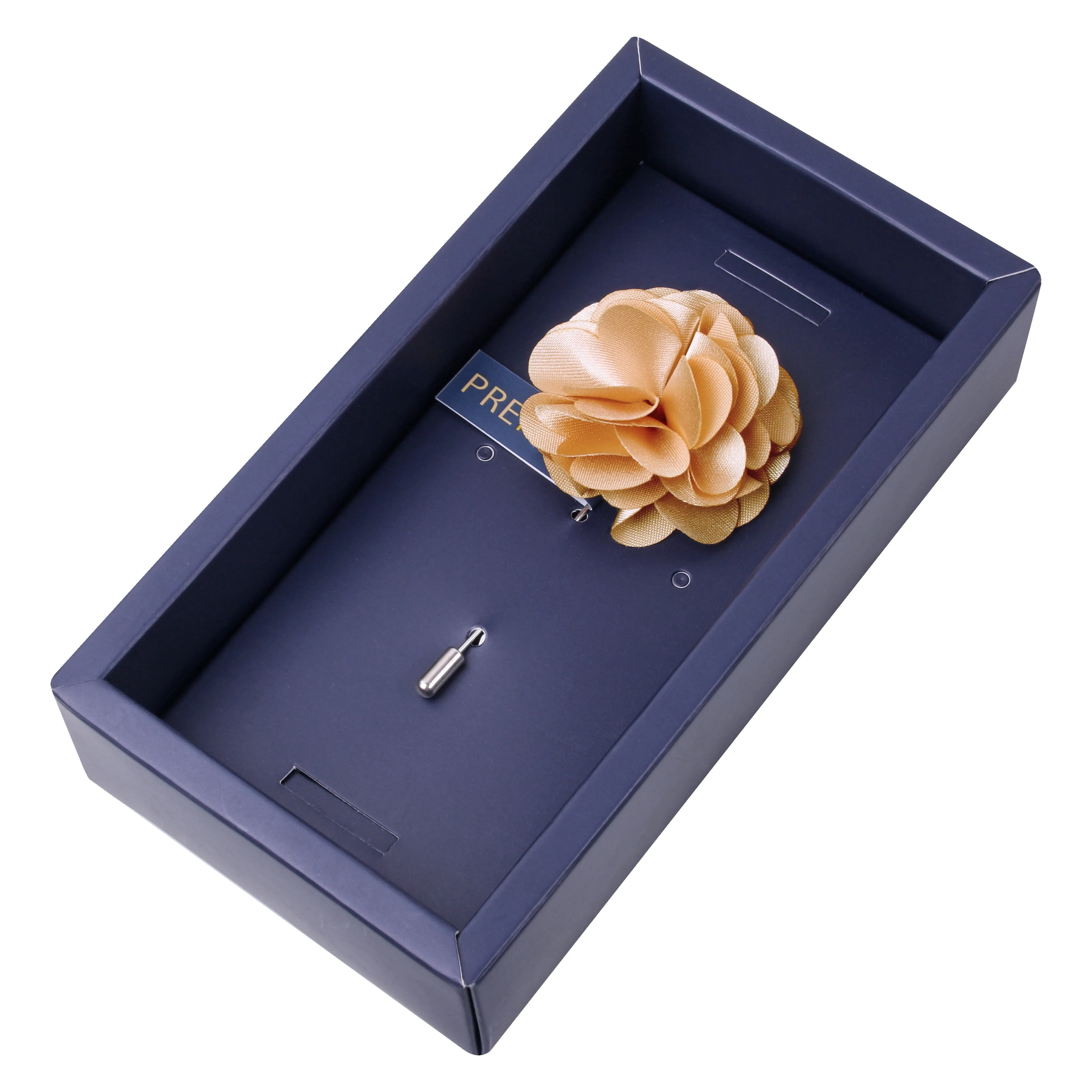 Peluche Ornamental Treat Floral Brooch/Lapel Pin for Men (Brown)