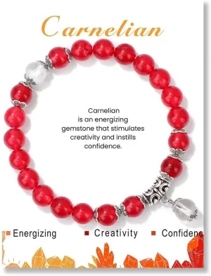 Pingyongchang Stress Relief Anxiety Yoga Bracelets for Women Men,Healing Crystal Natural Stone Mantra Stretch Bracelet Birthday Gifts for Teen Girls Her Daughter Girlfriend Wife Mom