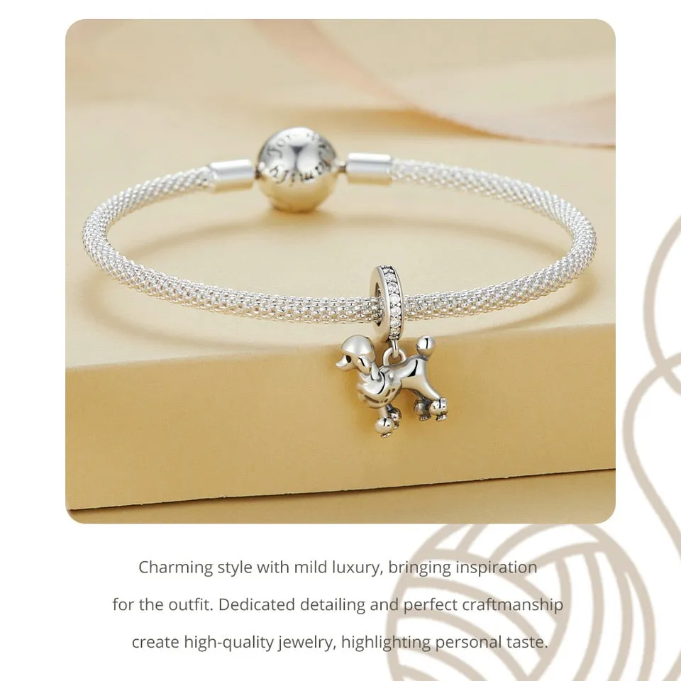 Poodle Hanging Bead Pet Dog Charm