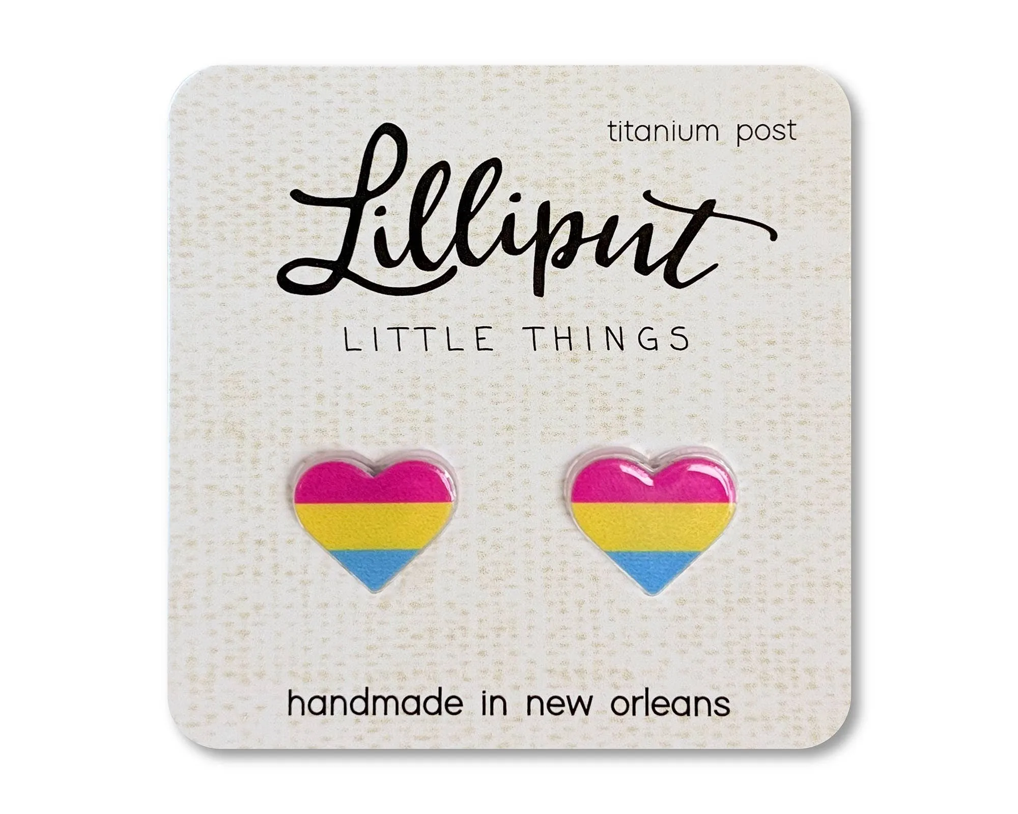 Pride Earrings: Trans Pride Heart