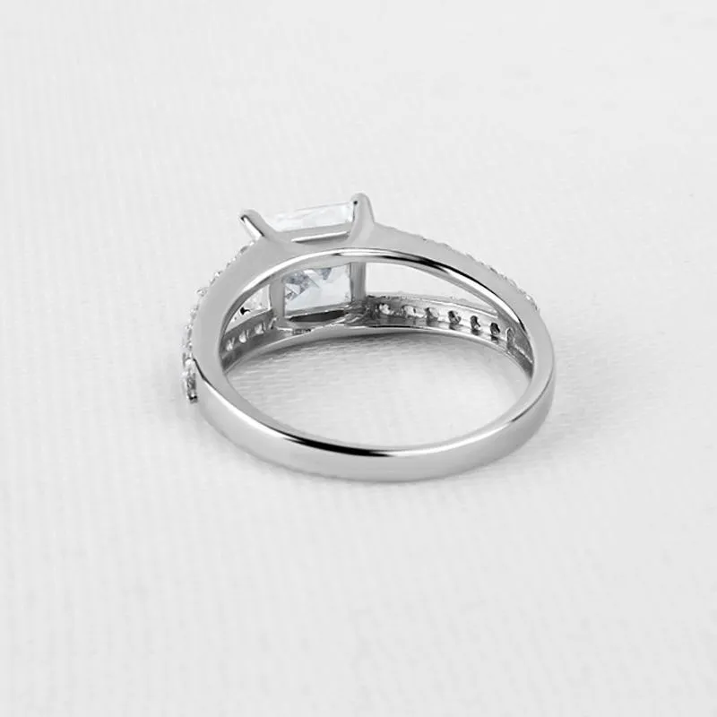 Princess Cut Split Ring