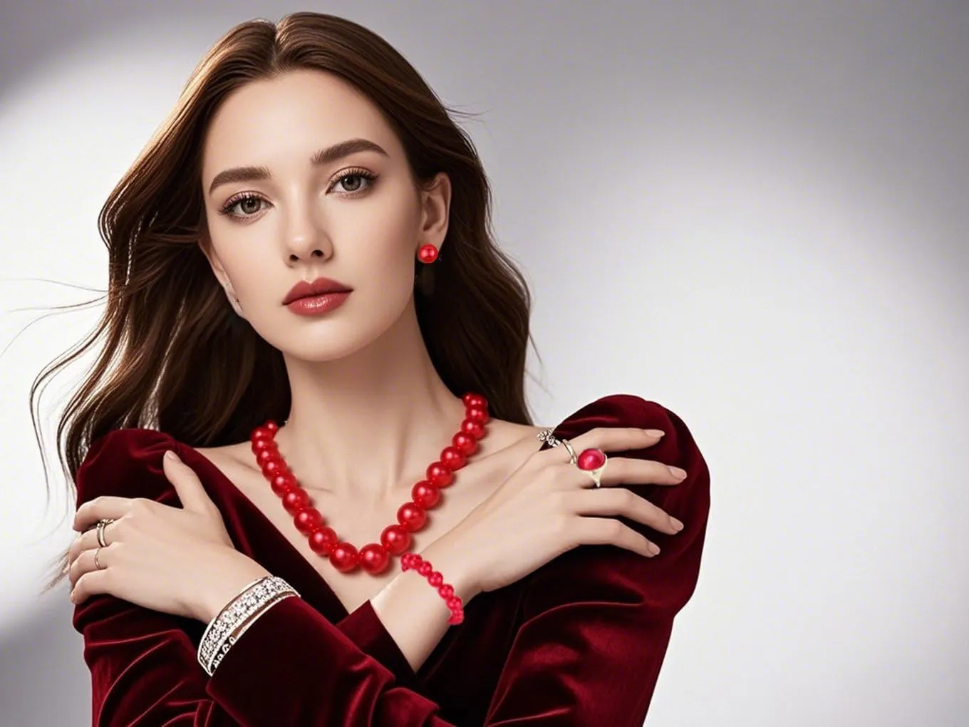 Prom Jewelry Set for Women Pearl Jewelry Sets Pearls Necklace Earrings Bracelet Ring Sets Faux Pearls Bridesmaid Bridal Wedding Prom Outfits Jewelry Sets