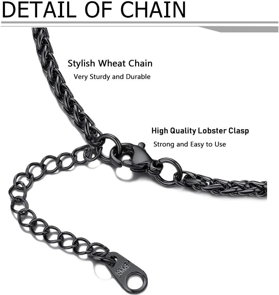 PROSTEEL 316L Stainless Steel Celtic Knot Triquetra Necklace, Irish Christian Cross Pendant Necklace for Men Women, Protection Amulet Jewelry, 22"-24" Adjustable, Come with Box