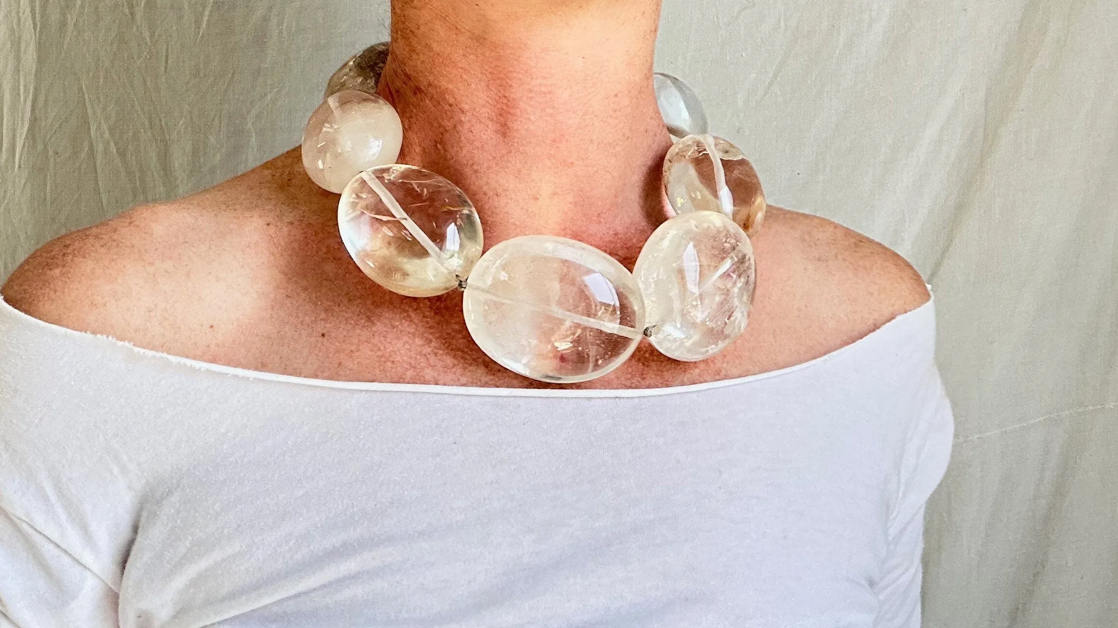 Quartz & Silver Necklace. Atelier Aadya. 1158