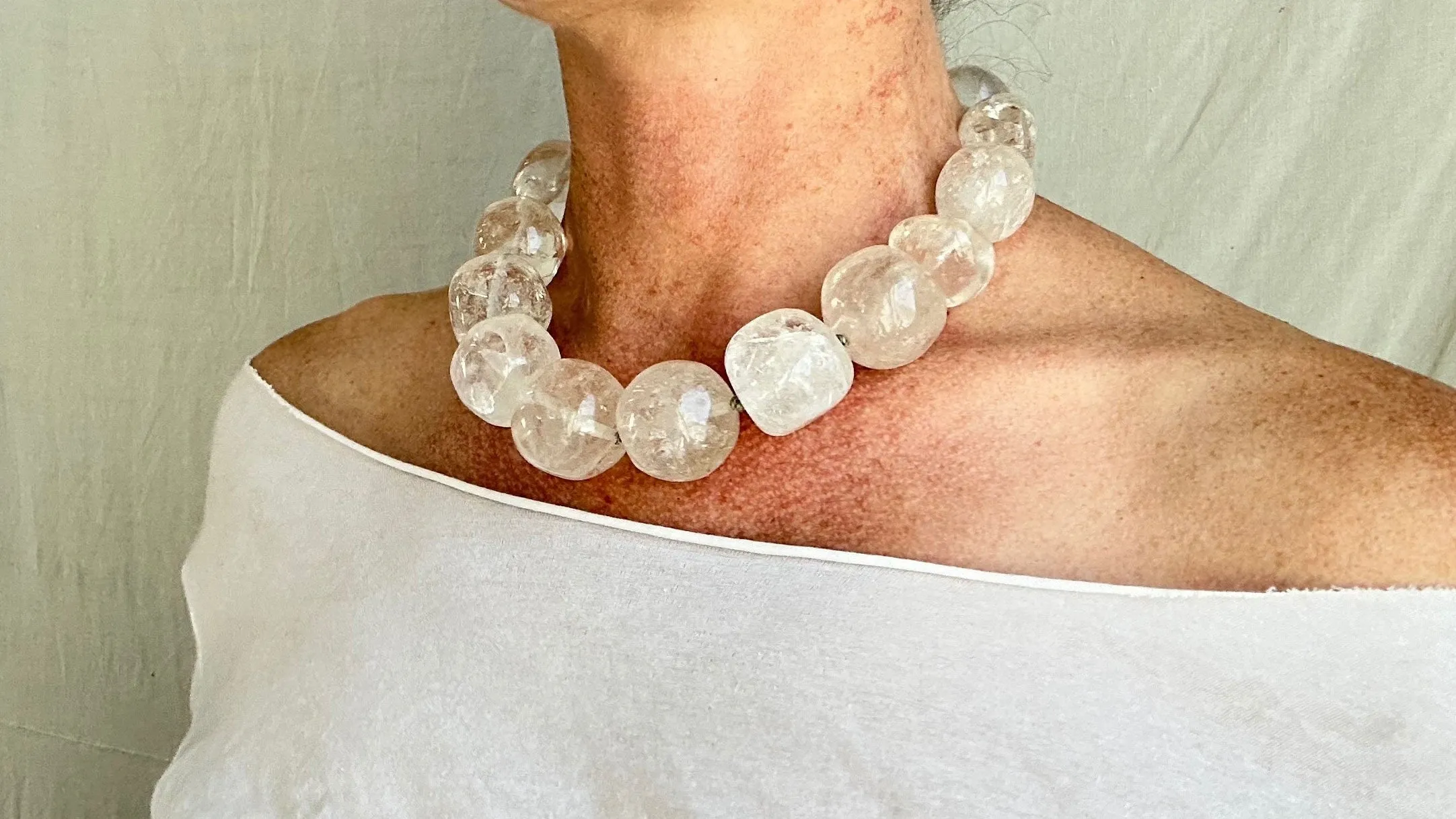 Quartz & Silver Necklace. Atelier Aadya. 2311