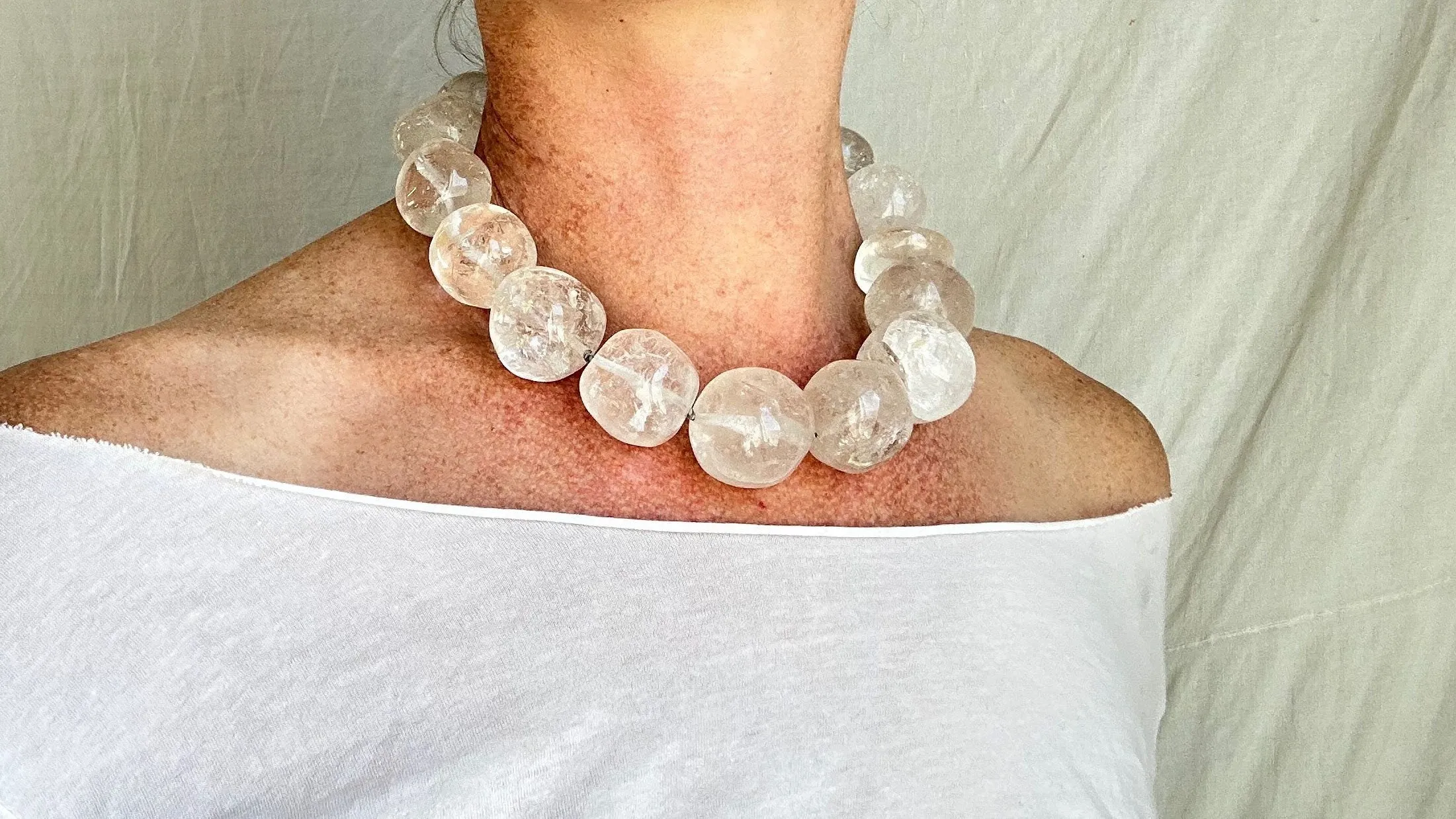 Quartz & Silver Necklace. Atelier Aadya. 2311