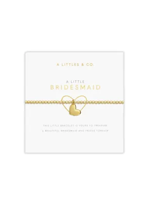 "Bridesmaid" Gold Bracelet
