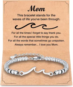 RAYSTAR Infinity Love Bracelet for Mom - Valentines Day, Christmas, Birthday Jewelry Gifts for Her, Girlfriend, Wife