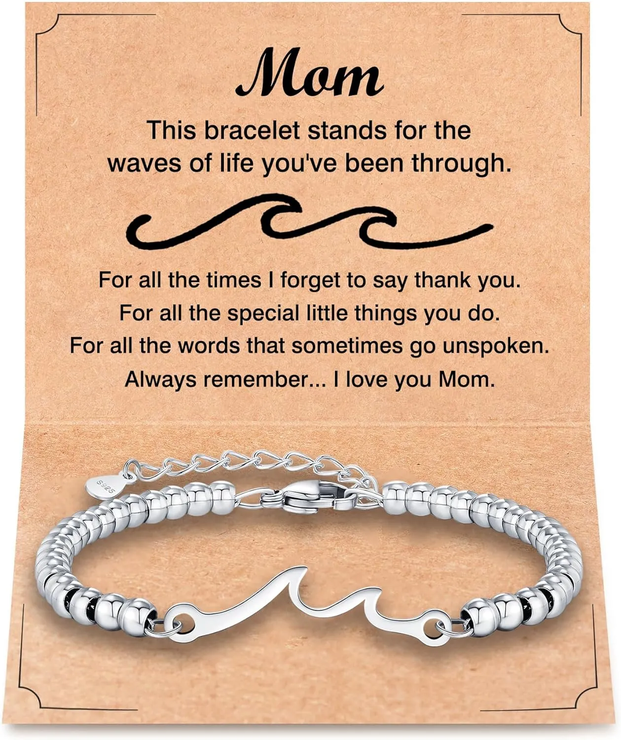 RAYSTAR Infinity Love Bracelet for Mom - Valentines Day, Christmas, Birthday Jewelry Gifts for Her, Girlfriend, Wife