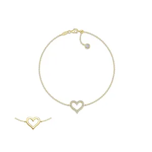 Reversible Cut-out Heart Bracelet