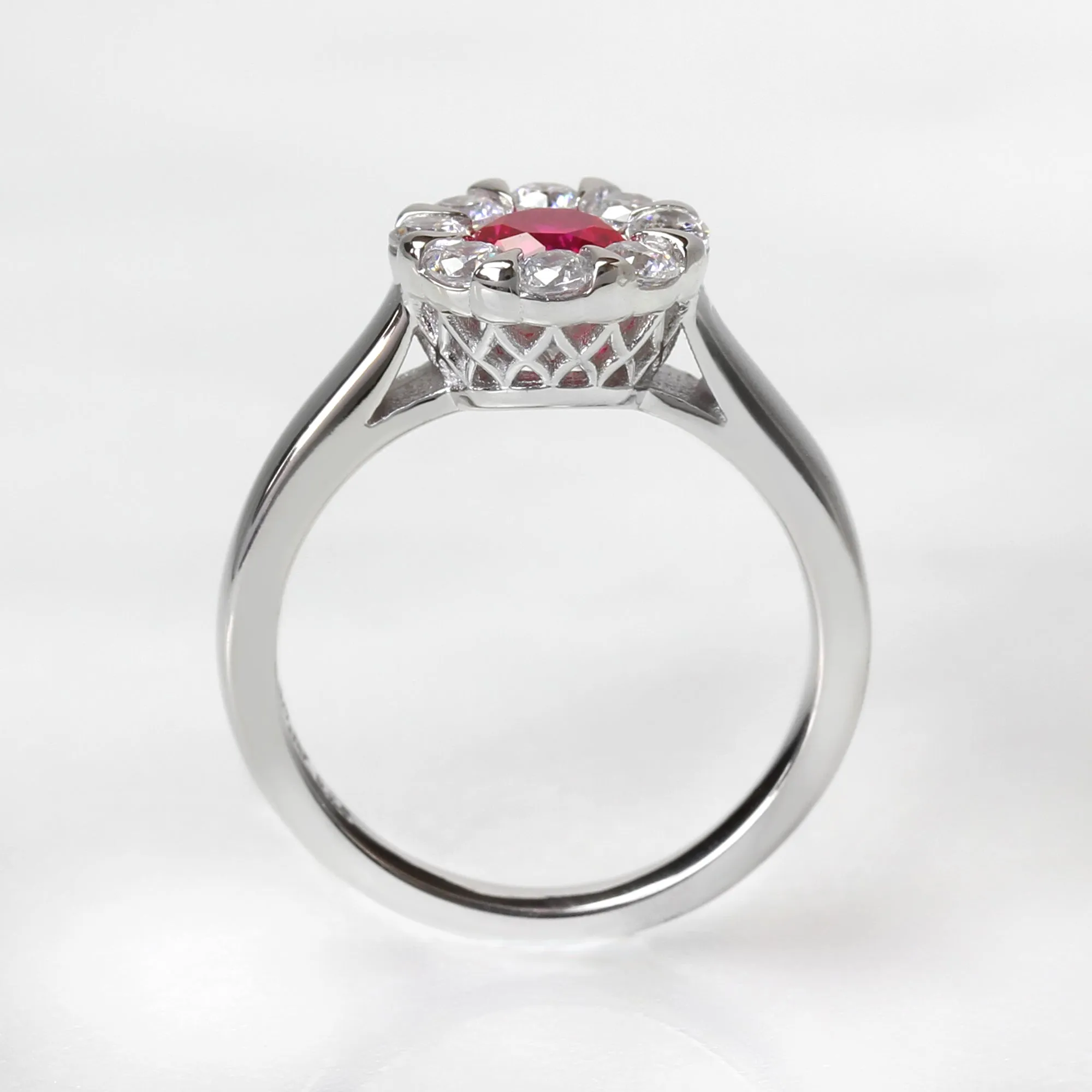 Serene Blossom: Ruby Ring