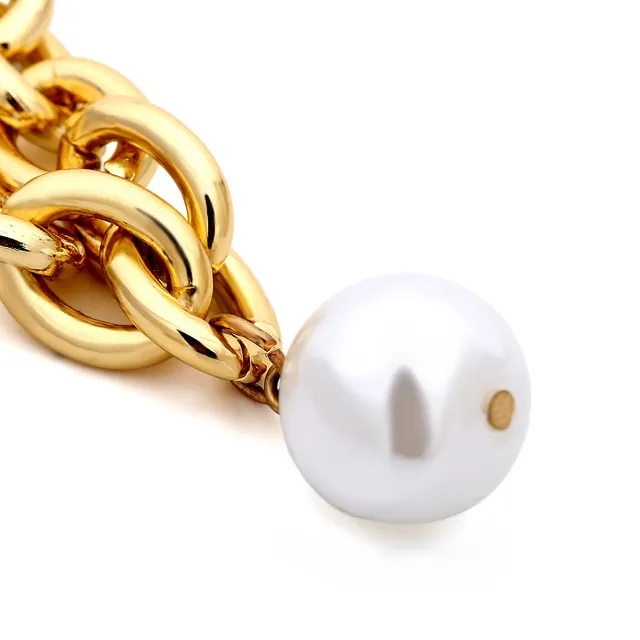 Simple and elegant chain pearl bracelet
