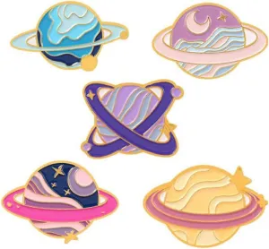 Space Star Planet Enamel Pins Explore Space Universe Planet Brooches On Clothes Badge Jewelry Accessories Gift For Kids