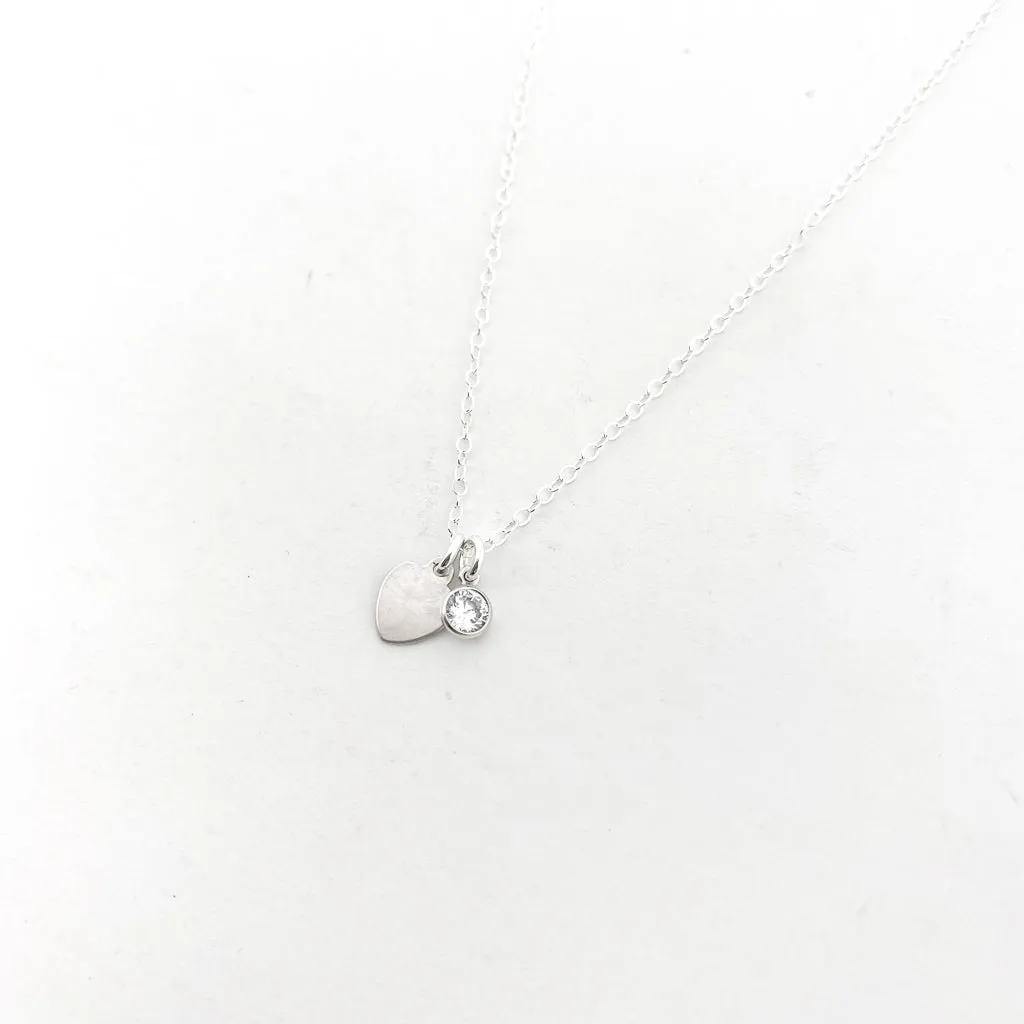 Sparkling Love Necklace | Sterling Silver
