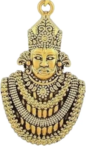 Spiritual Khatu Shyam Lord Religious Temple Khatu Shyam Hindu God Jewelry Locket with Dhaga Pendant Necklace for Men Women