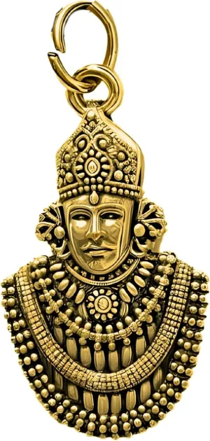 Spiritual Khatu Shyam Lord Religious Temple Khatu Shyam Hindu God Jewelry Locket without Dhaga Pendant Necklace for Men Women